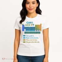 Can I Lick It Funny 100 Days Of School Periodic Table Women's T-Shirt thumb 4