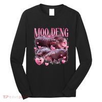 Cute I Love Moo Deng Baby Hippo Moo Deng I Heart Moo Deng Long Sleeve Shirt thumb 0