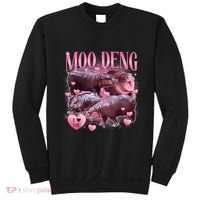 Cute I Love Moo Deng Baby Hippo Moo Deng I Heart Moo Deng Sweatshirt thumb 0