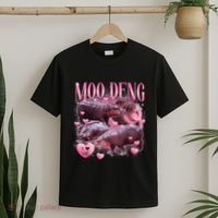 Cute I Love Moo Deng Baby Hippo Moo Deng I Heart Moo Deng T-Shirt thumb 2
