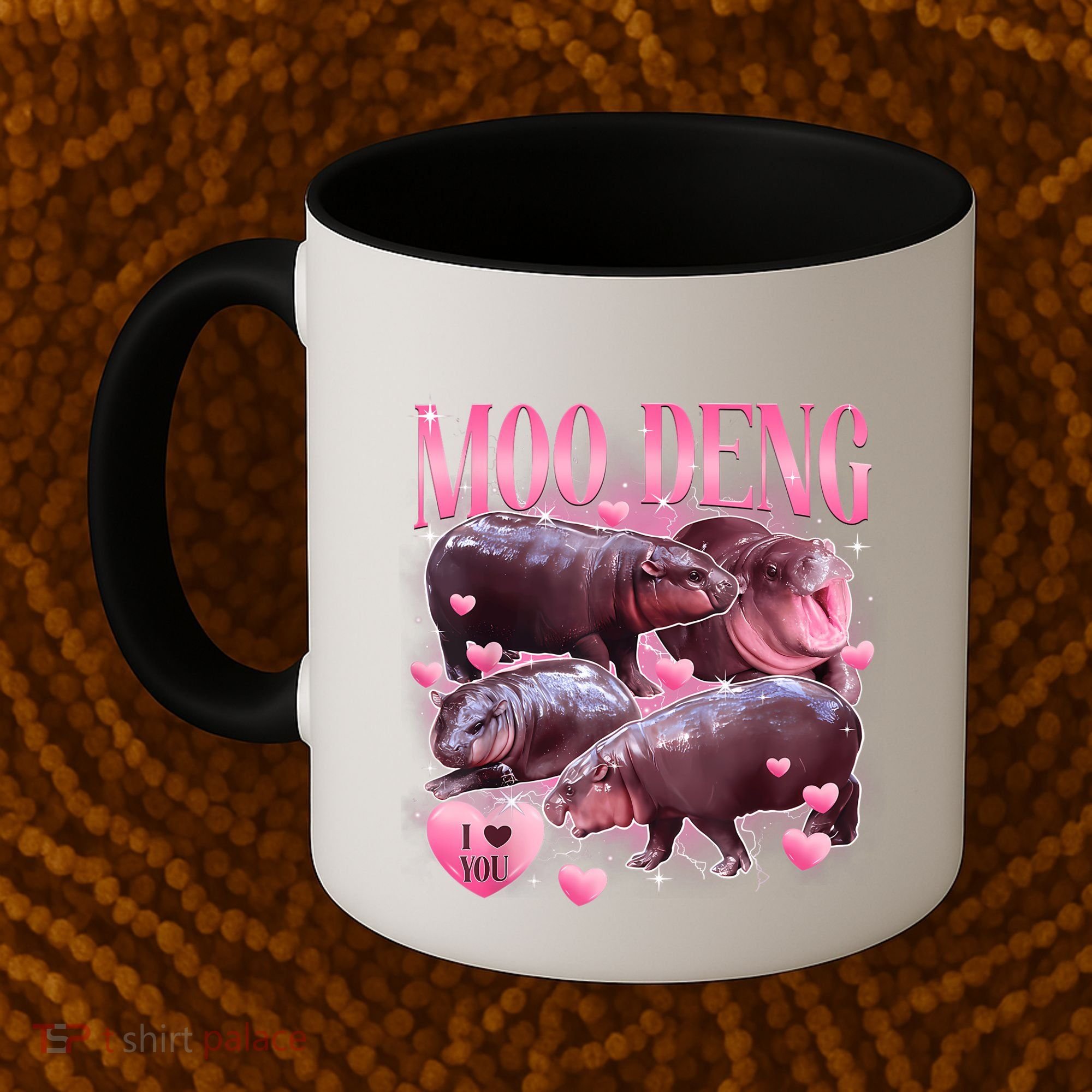 Cute I Love Moo Deng Baby Hippo Moo Deng I Heart Moo Deng Coffee Mug