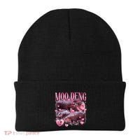 Cute I Love Moo Deng Baby Hippo Moo Deng I Heart Moo Deng Beanie thumb 0