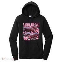 Cute I Love Moo Deng Baby Hippo Moo Deng I Heart Moo Deng Women's Hoodie thumb 0
