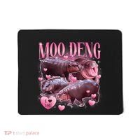 Cute I Love Moo Deng Baby Hippo Moo Deng I Heart Moo Deng Mousepad thumb 0