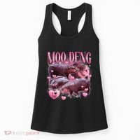 Cute I Love Moo Deng Baby Hippo Moo Deng I Heart Moo Deng Women's Tank Top thumb 0