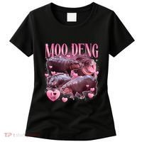Cute I Love Moo Deng Baby Hippo Moo Deng I Heart Moo Deng Women's T-Shirt thumb 0