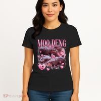 Cute I Love Moo Deng Baby Hippo Moo Deng I Heart Moo Deng Women's T-Shirt thumb 4