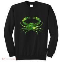 Crab Irish Lucky Green Shamrock Clover St Patricks Day Sweatshirt thumb 0