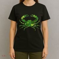 Crab Irish Lucky Green Shamrock Clover St Patricks Day T-Shirt thumb 4