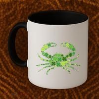 Crab Irish Lucky Green Shamrock Clover St Patricks Day Coffee Mug thumb 2