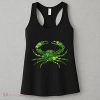Crab Irish Lucky Green Shamrock Clover St Patricks Day Women's Tank Top thumb 3
