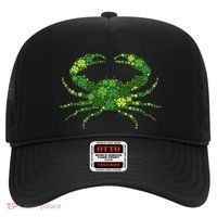 Crab Irish Lucky Green Shamrock Clover St Patricks Day Hat thumb 0