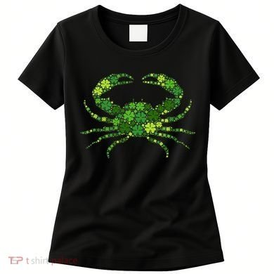 Crab Irish Lucky Green Shamrock Clover St Patricks Day Women's T-Shirt