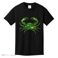 Crab Irish Lucky Green Shamrock Clover St Patricks Day Kids T-Shirt thumb 0