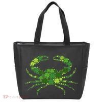 Crab Irish Lucky Green Shamrock Clover St Patricks Day Tote Bag thumb 0