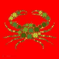 Crab Irish Lucky Green Shamrock Clover St Patricks Day Santa Hat thumb 1