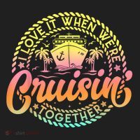 Cruise I Love It When WeRe Cruisin Together Couple Matching Beanie thumb 2