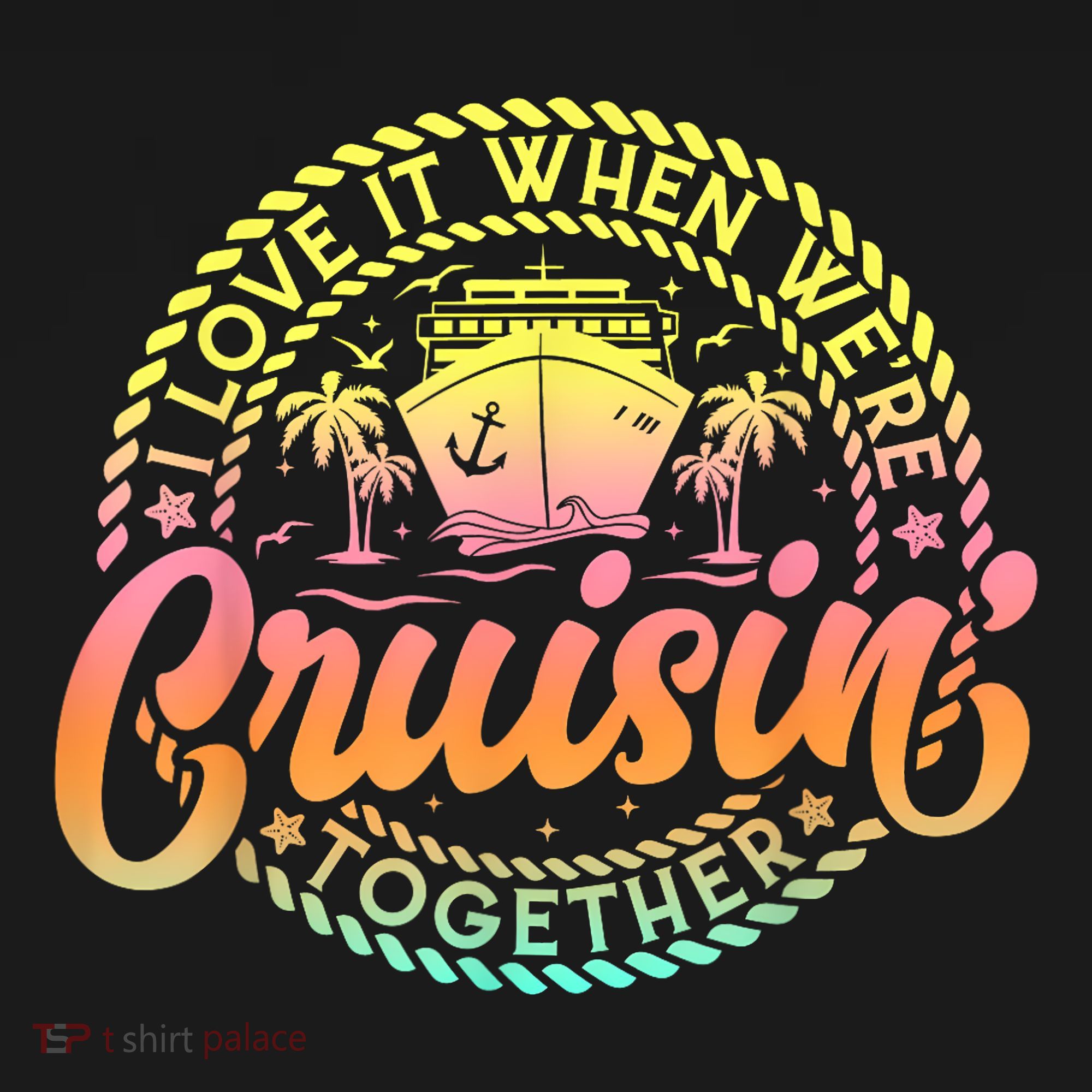 Cruise I Love It When WeRe Cruisin Together Couple Matching Ornament