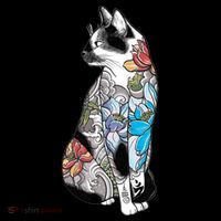Cat In Lotus Tattoo Toddler Hoodie thumb 2