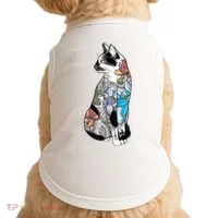 Cat In Lotus Tattoo Doggie Tank thumb 0
