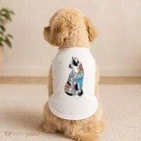 Cat In Lotus Tattoo Doggie Tank thumb 2