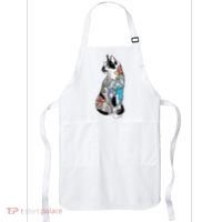 Cat In Lotus Tattoo Apron thumb 0