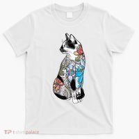 Cat In Lotus Tattoo T-Shirt thumb 0
