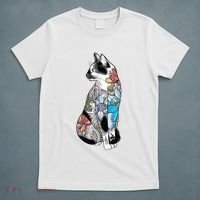 Cat In Lotus Tattoo T-Shirt thumb 5