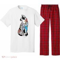 Cat In Lotus Tattoo Pajama Set thumb 0