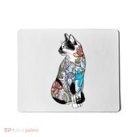 Cat In Lotus Tattoo Mousepad thumb 0