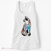 Cat In Lotus Tattoo Women's Tank Top thumb 0