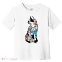 Cat In Lotus Tattoo Toddler T-Shirt thumb 0