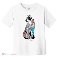 Cat In Lotus Tattoo Toddler T-Shirt thumb 0