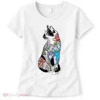 Cat In Lotus Tattoo Women's T-Shirt thumb 0