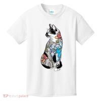 Cat In Lotus Tattoo Kids T-Shirt thumb 0