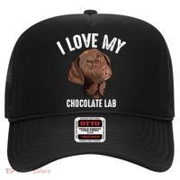 Cool I Love My Chocolate Lab Funny Brown Labrador Pet Gift Funny Gift Hat thumb 0
