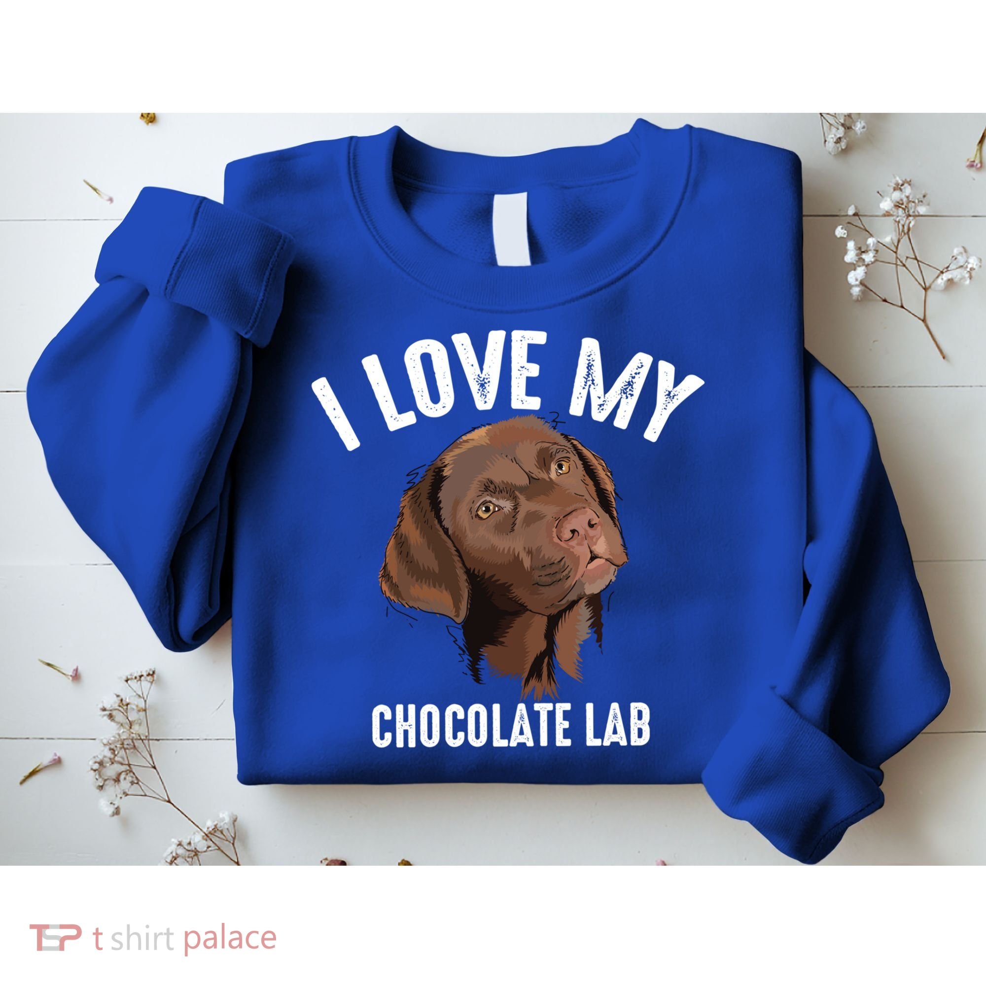 Cool I Love My Chocolate Lab Funny Brown Labrador Pet Gift Funny Gift Sweatshirt
