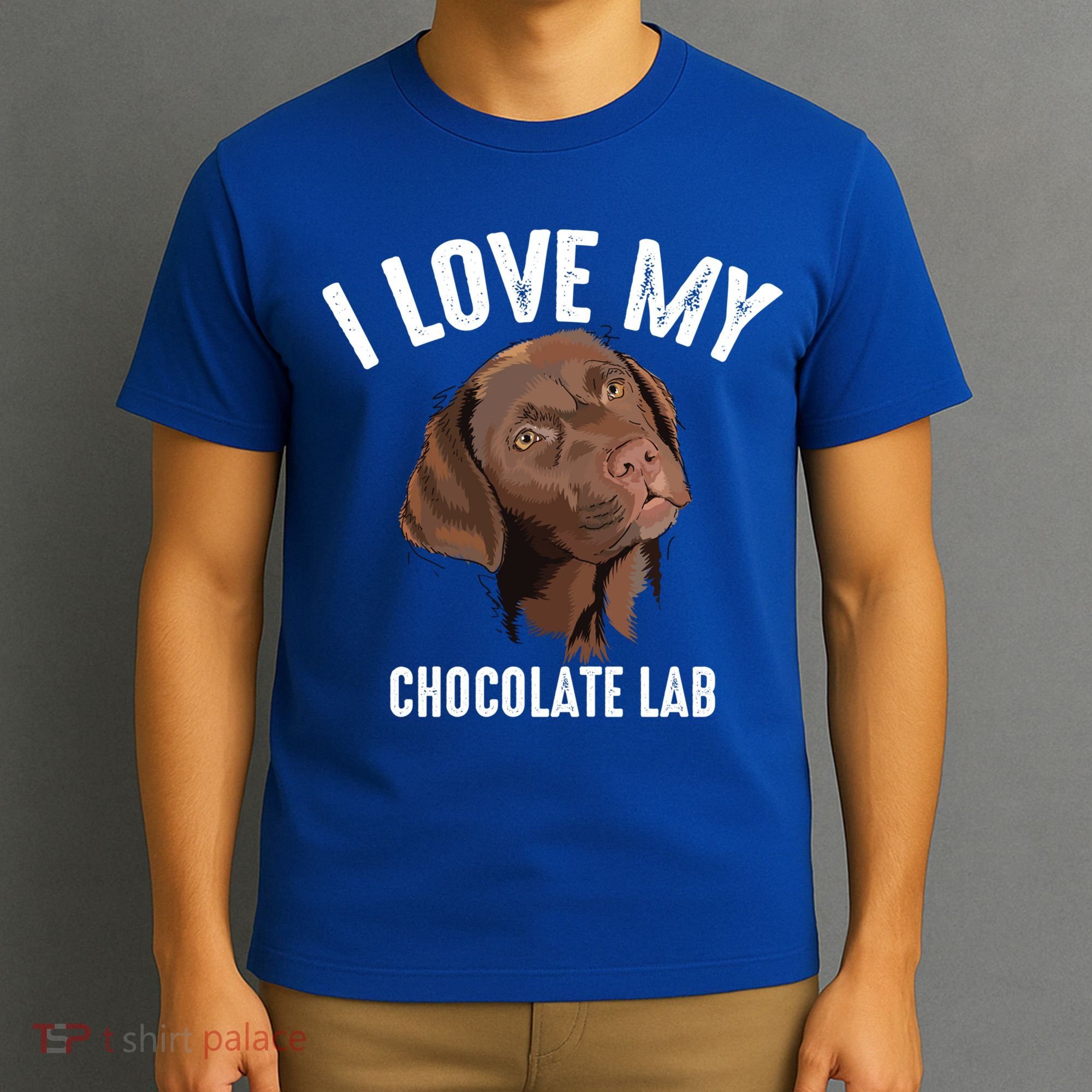Cool I Love My Chocolate Lab Funny Brown Labrador Pet Gift Funny Gift T-Shirt