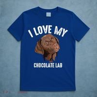 Cool I Love My Chocolate Lab Funny Brown Labrador Pet Gift Funny Gift T-Shirt thumb 5
