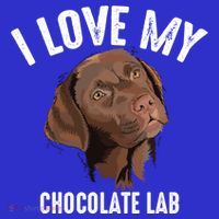 Cool I Love My Chocolate Lab Funny Brown Labrador Pet Gift Funny Gift Coaster thumb 2