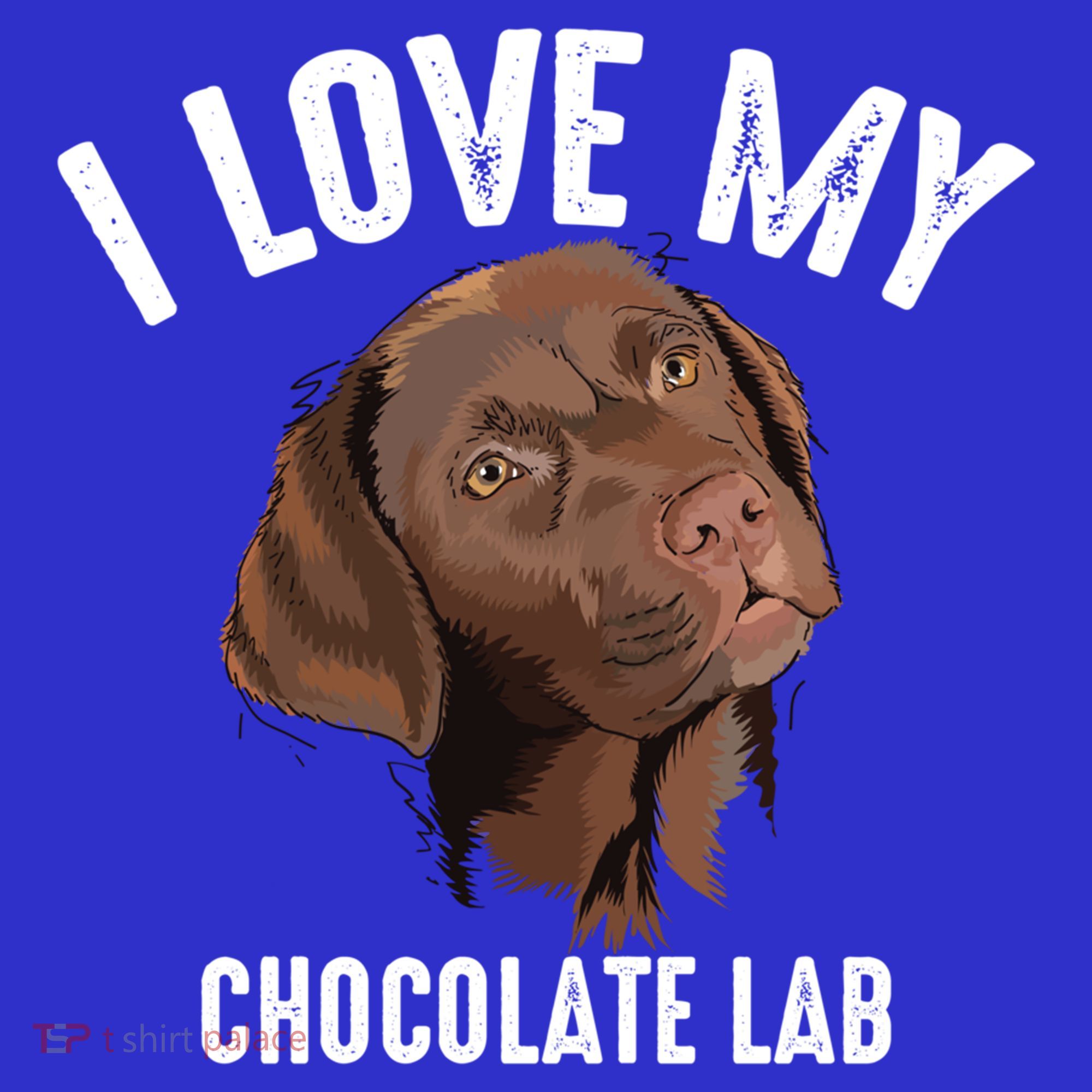 Cool I Love My Chocolate Lab Funny Brown Labrador Pet Gift Funny Gift Mousepad