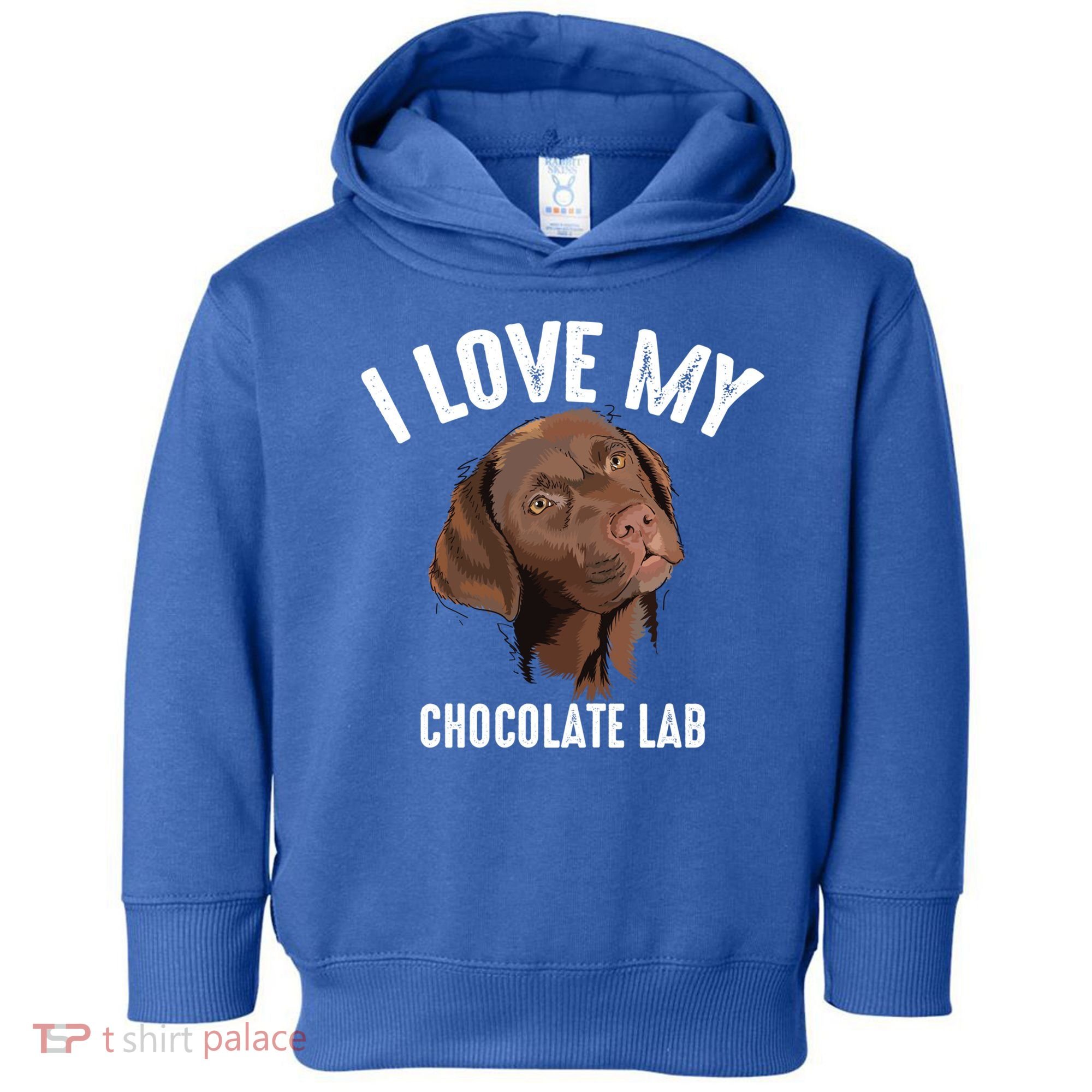 Cool I Love My Chocolate Lab Funny Brown Labrador Pet Gift Funny Gift Toddler Hoodie