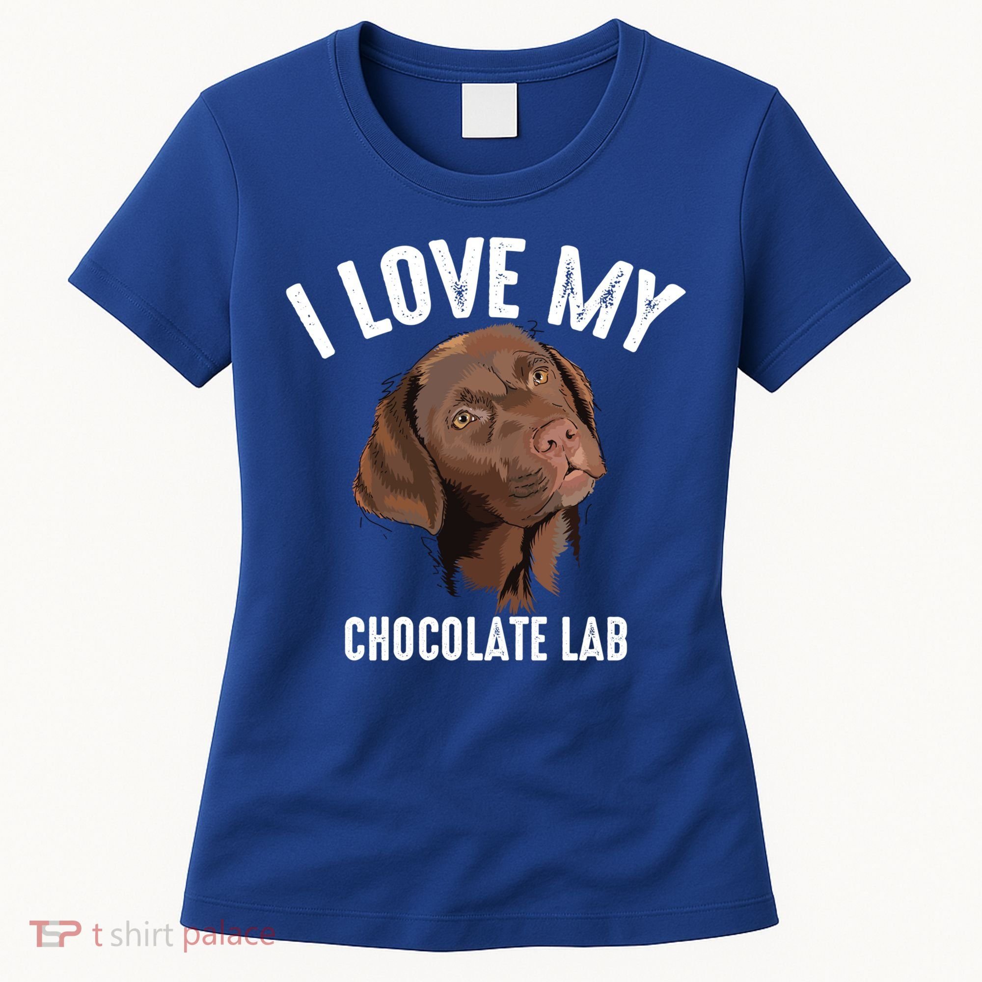 Cool I Love My Chocolate Lab Funny Brown Labrador Pet Gift Funny Gift Women's T-Shirt