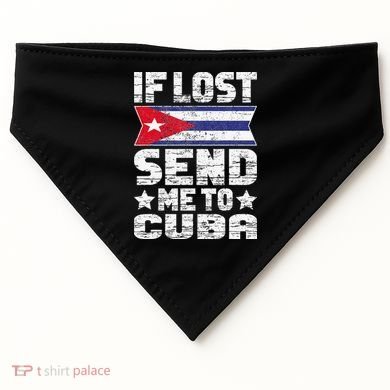 Cuban If Lost Send Me To Cuba USA-Made Doggie Bandana