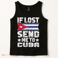 Cuban If Lost Send Me To Cuba Tank Top thumb 2