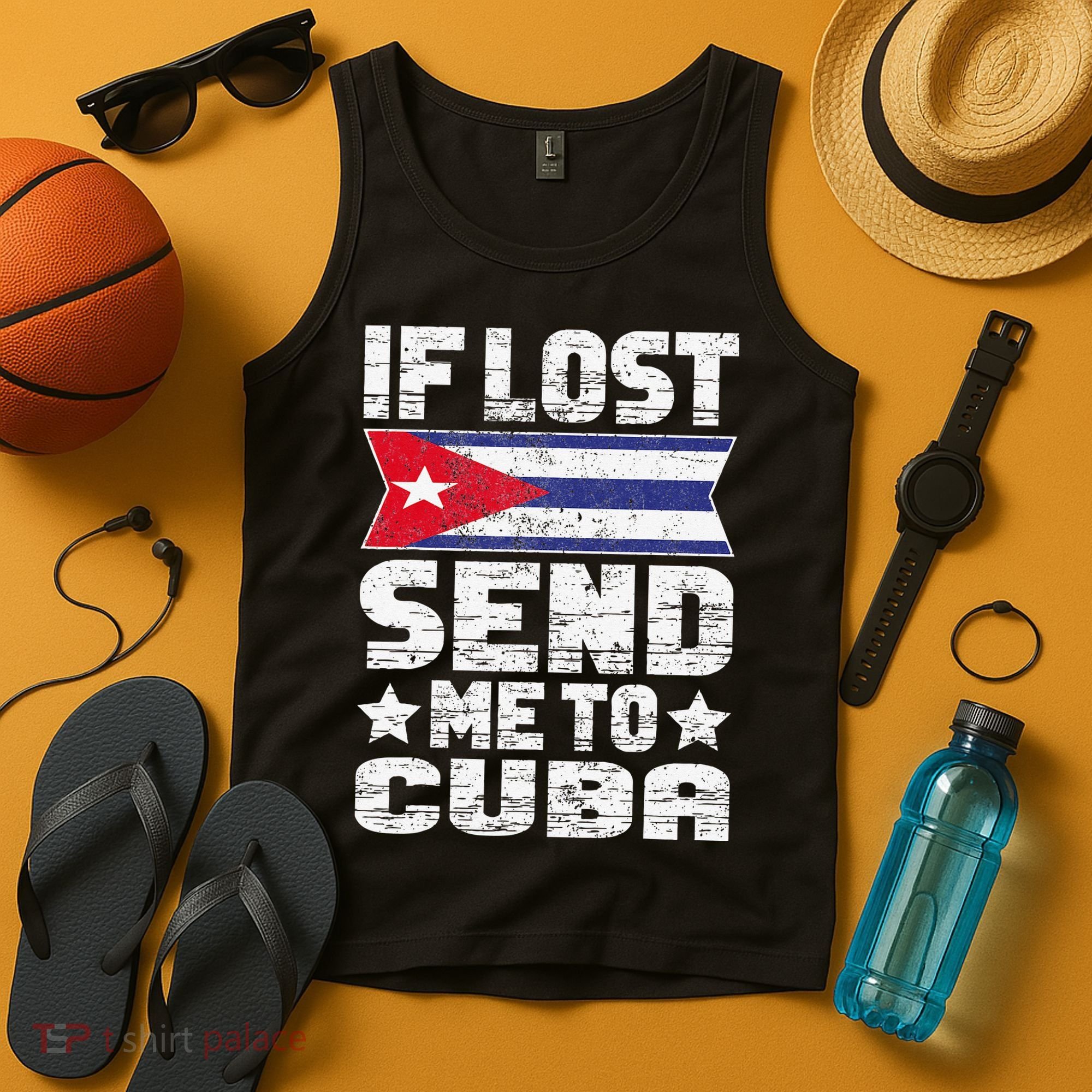 Cuban If Lost Send Me To Cuba Tank Top
