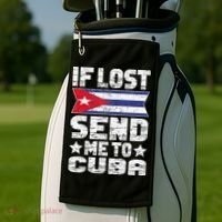Cuban If Lost Send Me To Cuba Golf Towel thumb 2