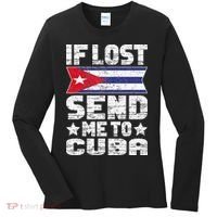 Cuban If Lost Send Me To Cuba Women's Long Sleeve Shirt thumb 0