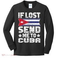 Cuban If Lost Send Me To Cuba Kids Long Sleeve Shirt thumb 0