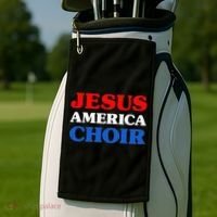 Choir I Love Choir Jesus And Choir Golf Towel thumb 2